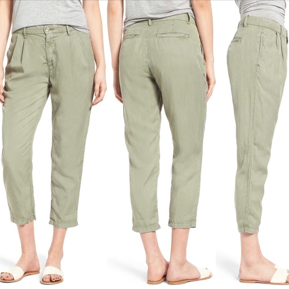 Ag Adriano Goldschmied Pants - AG The Evan High Waist Crop Pants Womens Size 28